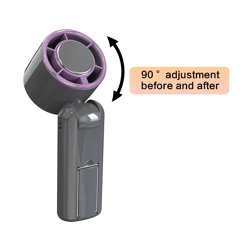 Handheld Foldable Fan with TEC Cooling, 120-Speed Adjustment & Smart Display – 3000mAh Rechargeable Battery, USB Type-C, Phone Holder