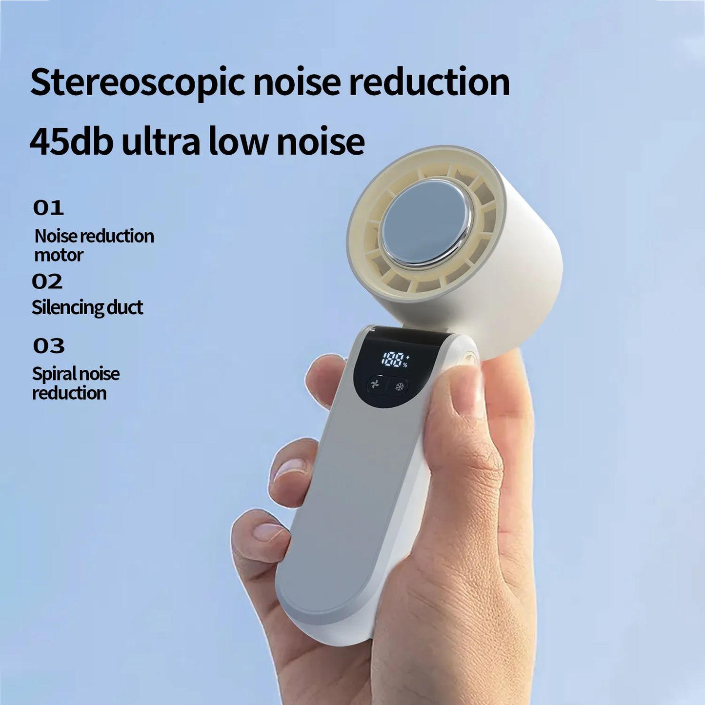 OEM 2025 New Upgrade Mini Rechargeable Handheld Fan Foldable Table Fan Portable Personal Cold Compress Small Turbo Cooling Fan