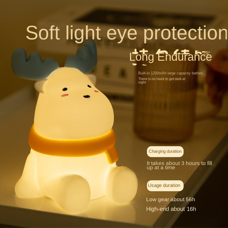 Little Elk Silicone Patching Night Light Bedhead Atmosphere Light Desk LED Table Light