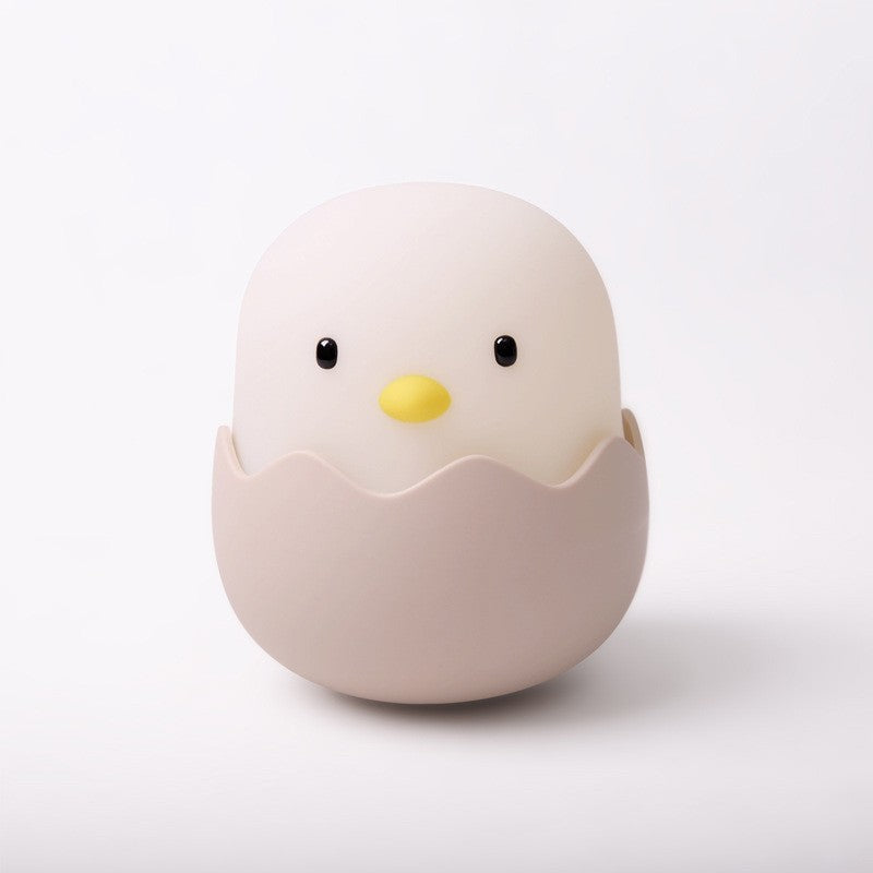 Lily&her friends-Egg Shell Chick Emotions Night Light, Tumbler Portable Cute Egg Shell Design Lamp with Adjustable Brightened LED Rechargeable for Kid Nursery Baby,with Touch Sensor(White Light)