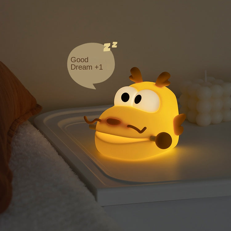 Nursery Light Dragon Theme Silicone Touch Control Bedside Night Light Timer Kids Room Night Light Led Dragon Night Light Cute Dragon Night Light Dragon Night Lights for Kids