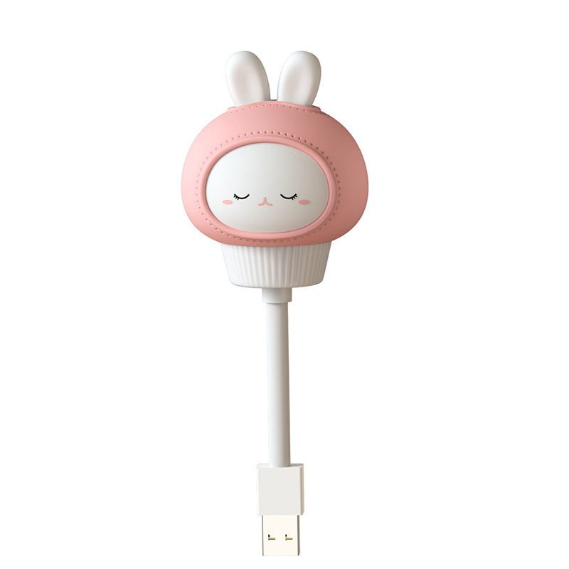 Night Light Lamp for Kids Baby Nursery Children's Lighting USB Little Duck Bear Rabbit cat Children's Room Breastfeeding Creative Cartoon Gifts