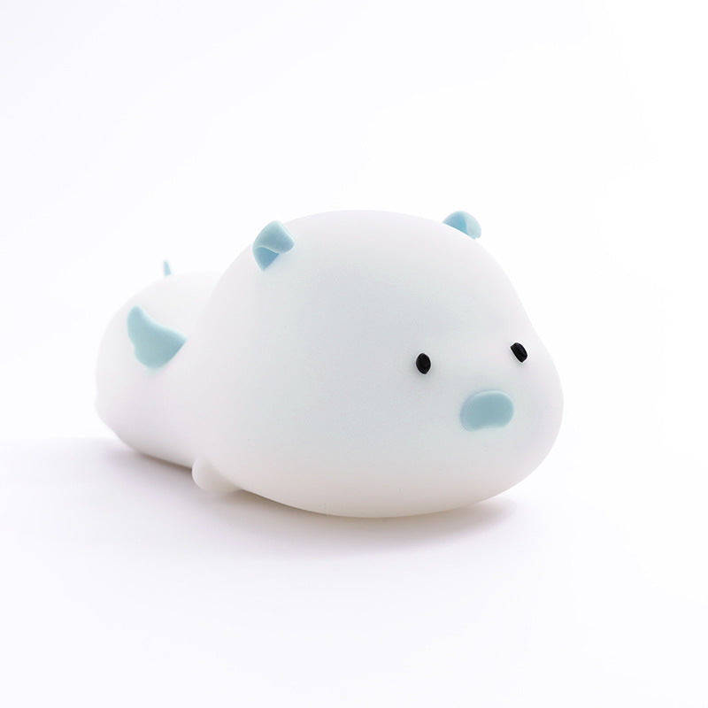Night Light for Kids Kids Night Light for Girls Baby and Toddler Piggy Soft Silicone Night Lamps USB Rechargeable LED Lamp Lights for Bedroom Color Changing Touch Control B-Piggy