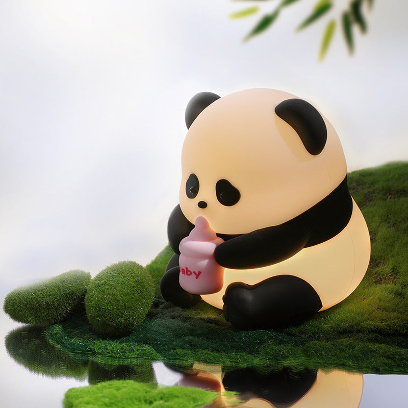 Night Lamp for Kids with 3 Modes Brightness & 30 Mins Timer Silicone Panda Lamp with USB Rechargeable 7-Color Changing Cute LED Warm Light, Bady Panda Night Light Room Decor Birthday Gift
