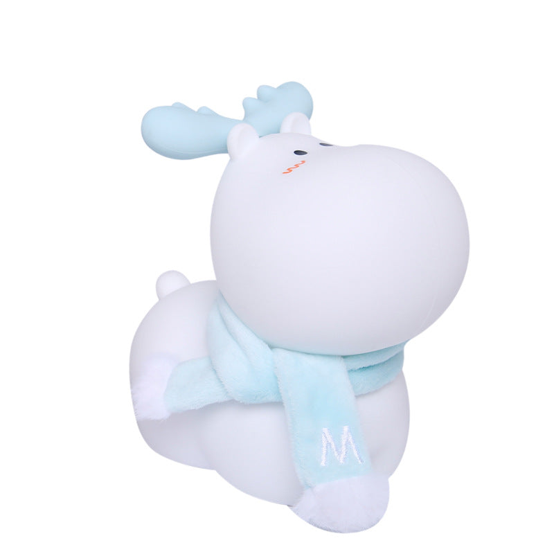Animal Night Light Adjustable Brightness LED Nightlight USB Rechargeable Decorative Touch Bedside Lamp children's Room