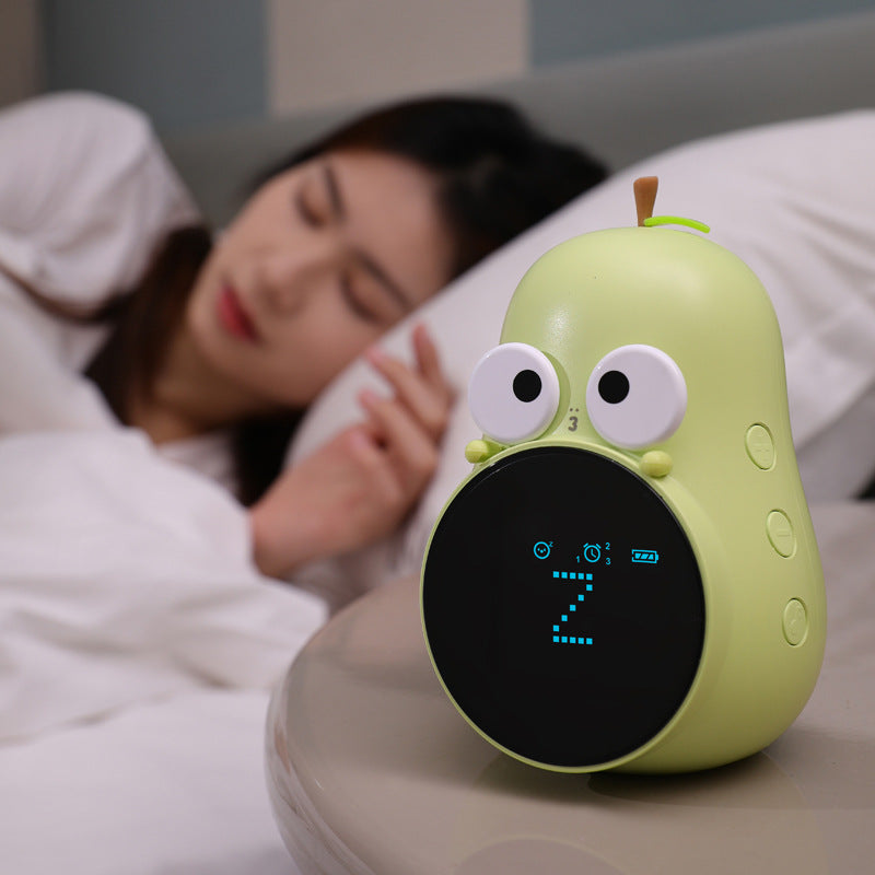 Cute Pear-Shaped Smart Alarm Clock for Kids | Creative Multifunctional Digital Desk Clock with APP Control