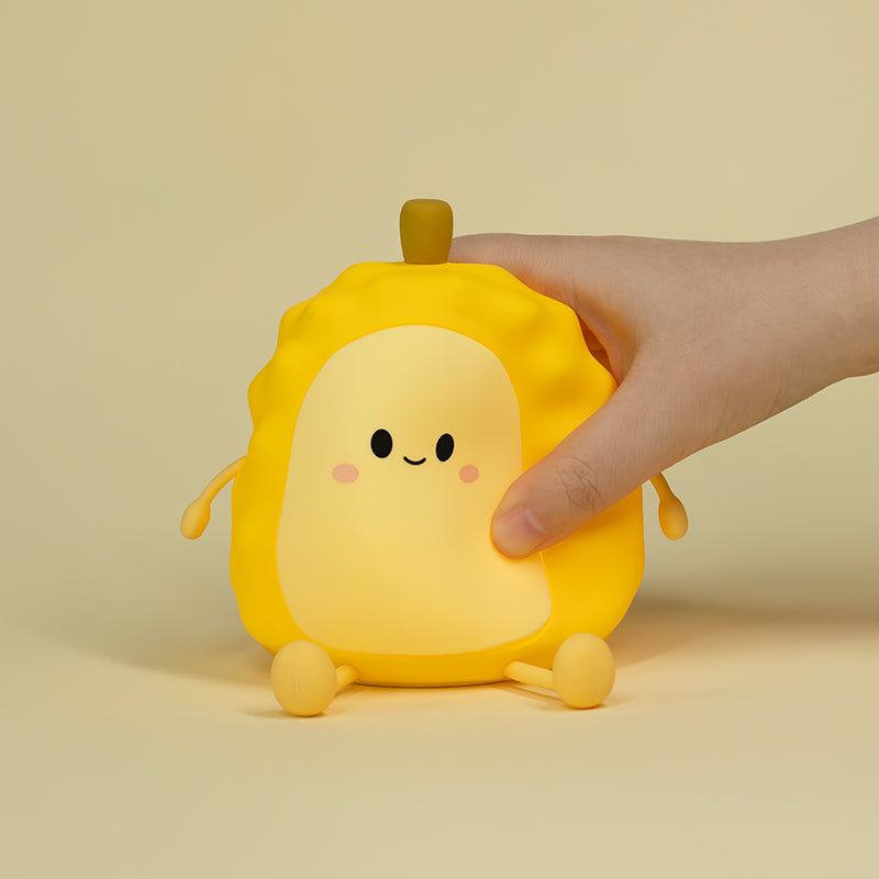 Night Light for Kids, Cute Silicone Durian Nursery Light for Baby Room and Toddler, Rechargeable LED Fruits Decor Nightlight for Girls and Boys, Portable Kawaii Lamp Birthday Gift