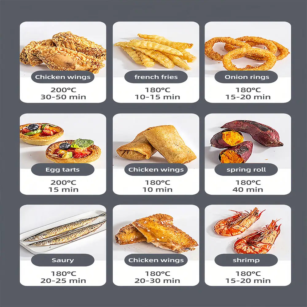 Factory Supply OEM ODM Mini air Fryer 1400W 4.5L Airfryer Fryer Stereoscopic Heating Airfryer Oven