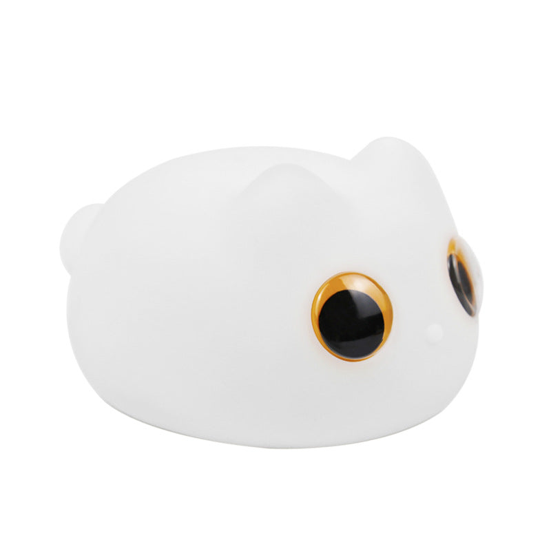 Lampada da scrivania per bambini, a forma di gatto, ricaricabile, luce notturna a forma di animale, con controllo del rubinetto, lampada da comodino per bambini, ragazzi e ragazze