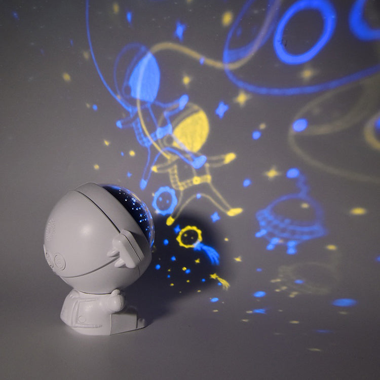 Astronaut Buddy Galaxy Star Projector Spaceman Room Ceiling Aesthetic Decor Starry Night Light Lamp Gifts with Bedroom Lullaby Music Function for Kids,Boys,Girls,Solar System Space Lovers