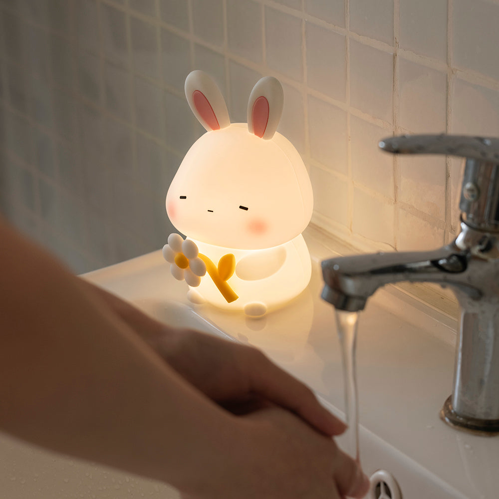 USB Rechargeable Silicone Chicken Night Light 3 Dimming Modes Soft on Eyes Bedroom Sleep Helper Baby Calmer