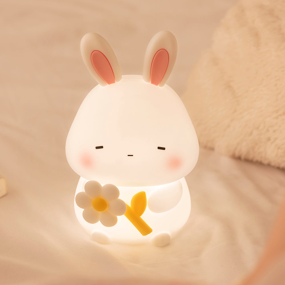 USB Rechargeable Silicone Chicken Night Light 3 Dimming Modes Soft on Eyes Bedroom Sleep Helper Baby Calmer