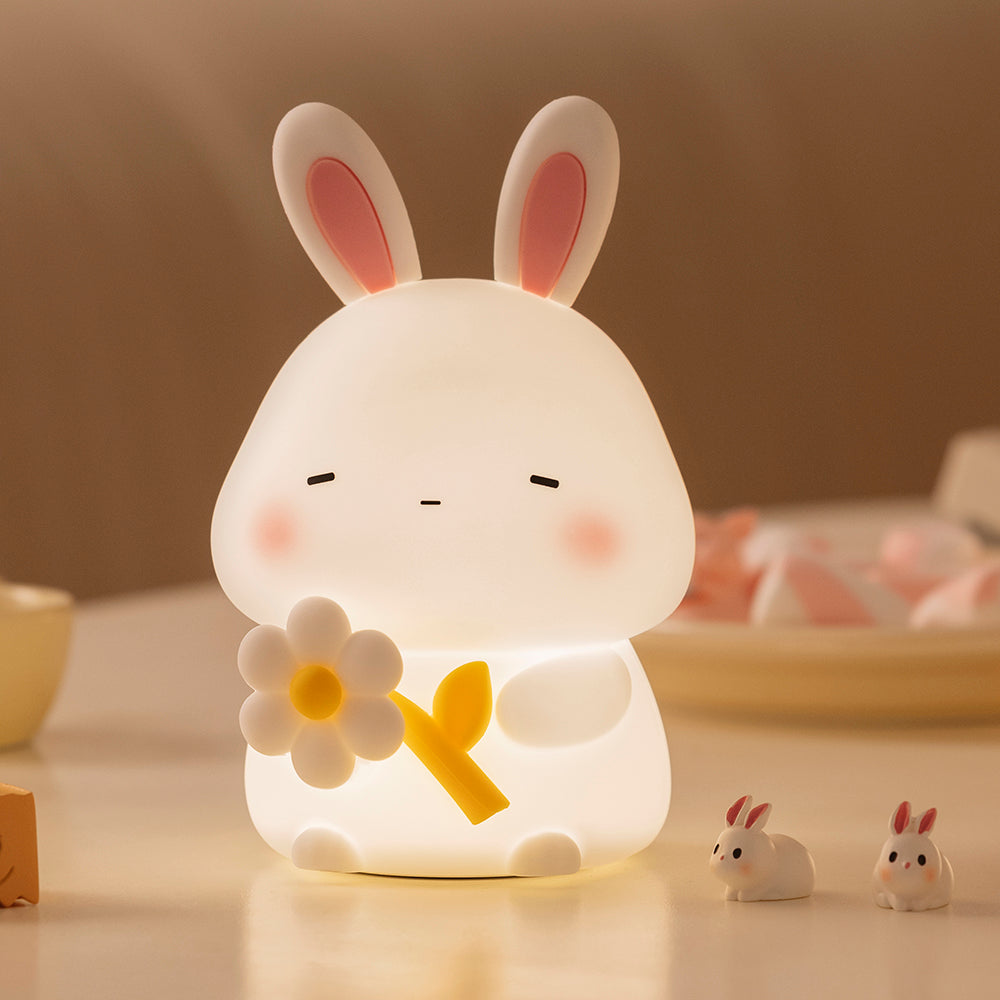 USB Rechargeable Silicone Chicken Night Light 3 Dimming Modes Soft on Eyes Bedroom Sleep Helper Baby Calmer