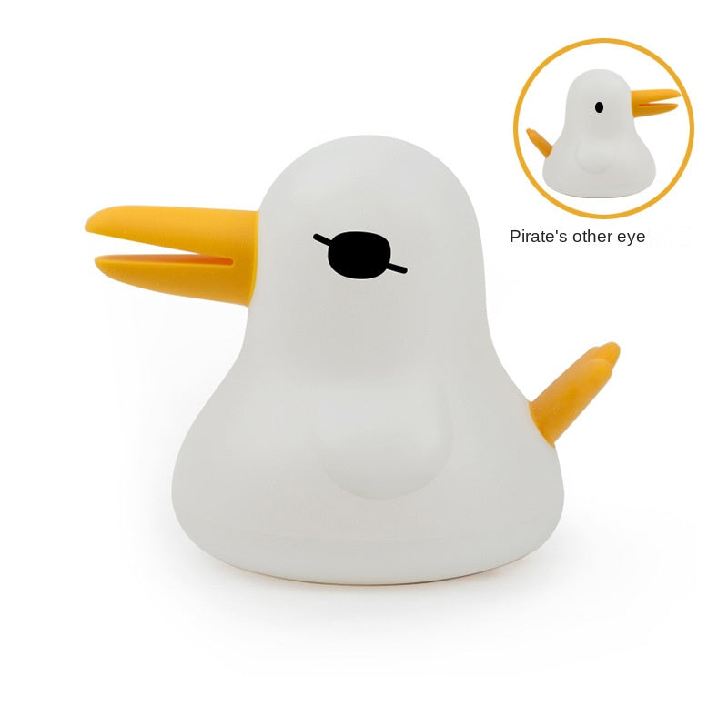 Bird Kids Night Light,Cute Animal Soft Silicone Switch LED Warm Lamp,USB Rechargeable Kawaii Nursery Bedside Bedroom Table Decor, ABS+PC Bedside Lamp,Best Birthday Christmas Gift for Kid Girl Boy