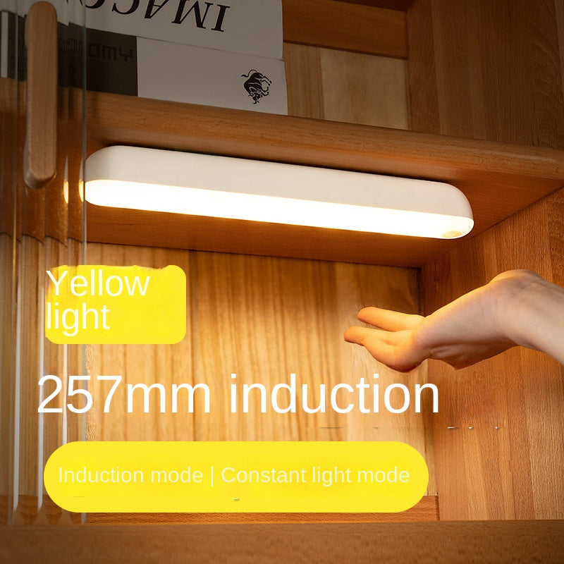 Lampe D'Armoire à DéTecteur de Mouvement, éClairage Portable sans Fil MagnéTique Alimenté par Batterie pour Placard, Chambre