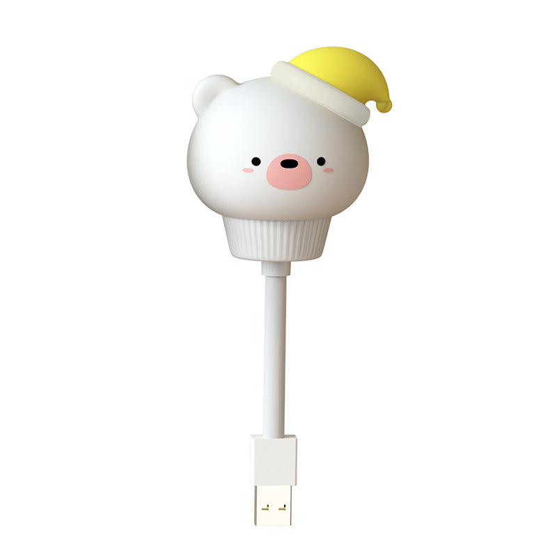 Night Light Lamp for Kids Baby Nursery Children's Lighting USB Little Duck Bear Rabbit cat Children's Room Breastfeeding Creative Cartoon Gifts