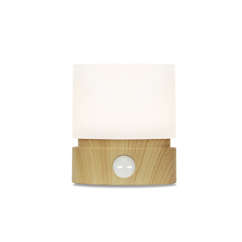 Stepless Dimming Touch Table Lamp, Sensor Control Bedside Lamps with USB Charging Port & Timed Off Mode, Warm Light LED Night Light for Bedroom/Baby Nursery/Nightstand/Bathroom/Hallways,Cinnamon Red