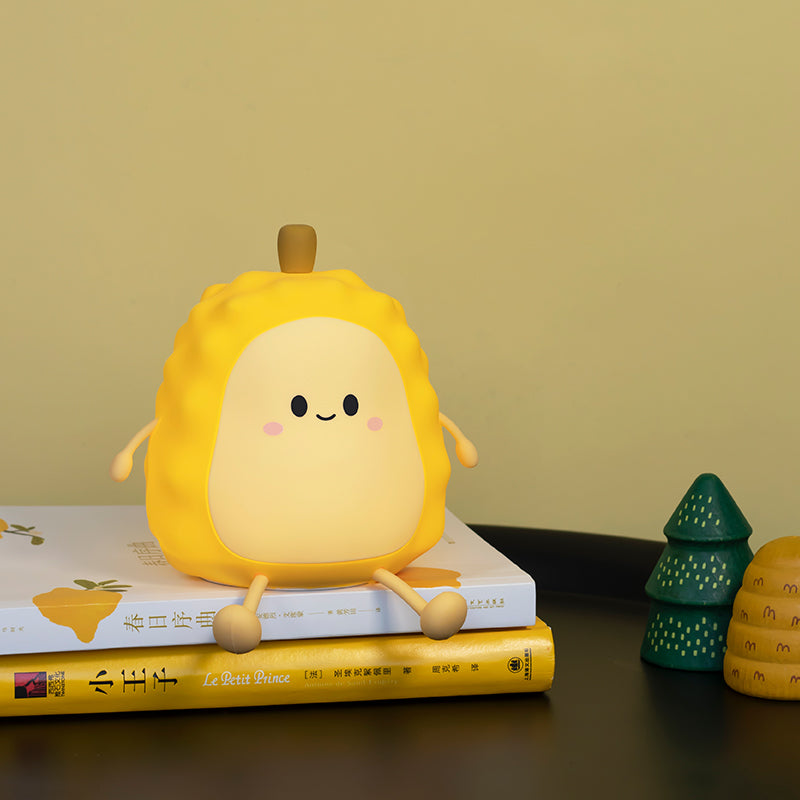 Night Light for Kids, Cute Silicone Durian Nursery Light for Baby Room and Toddler, Rechargeable LED Fruits Decor Nightlight for Girls and Boys, Portable Kawaii Lamp Birthday Gift