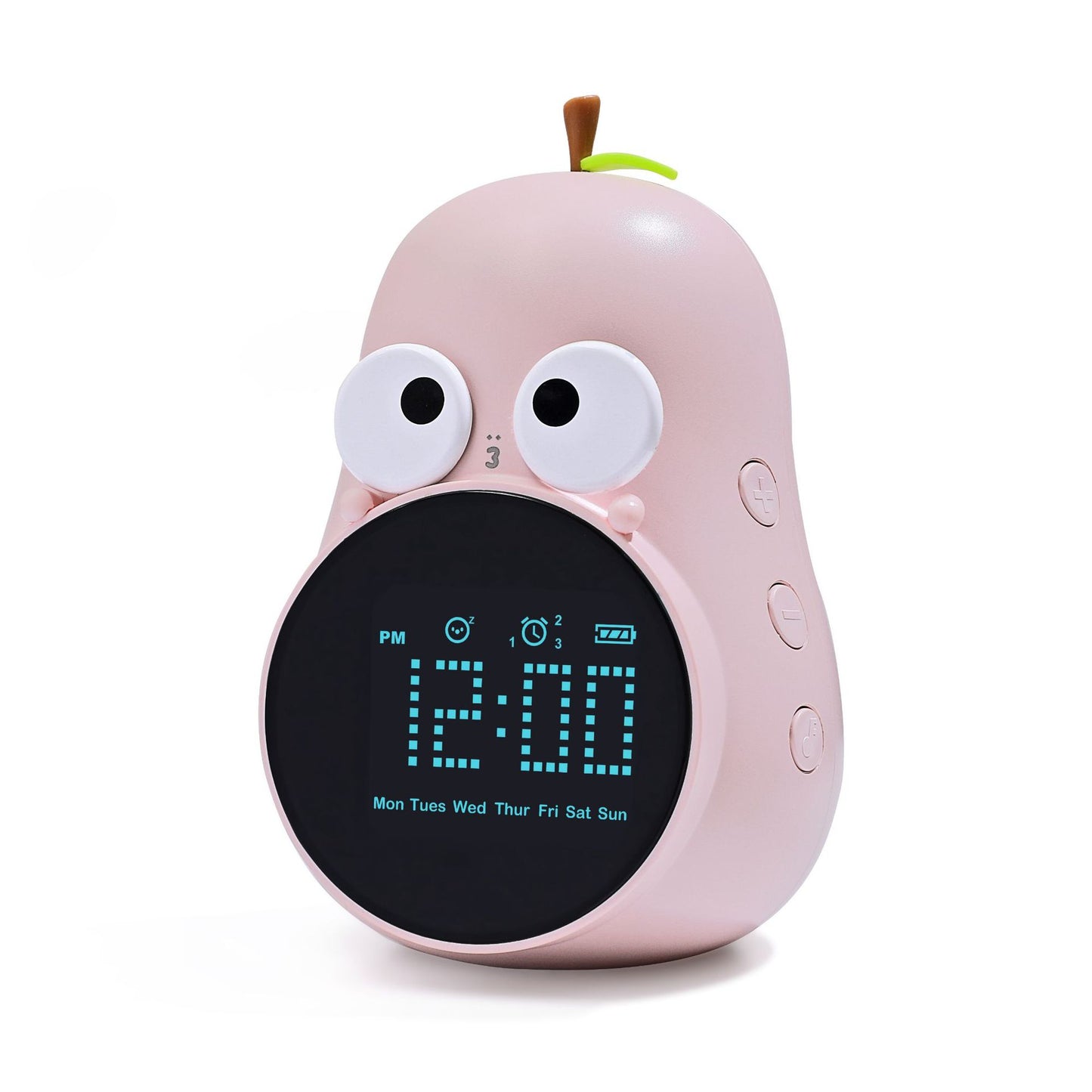 Cute Pear-Shaped Smart Alarm Clock for Kids | Creative Multifunctional Digital Desk Clock with APP Control