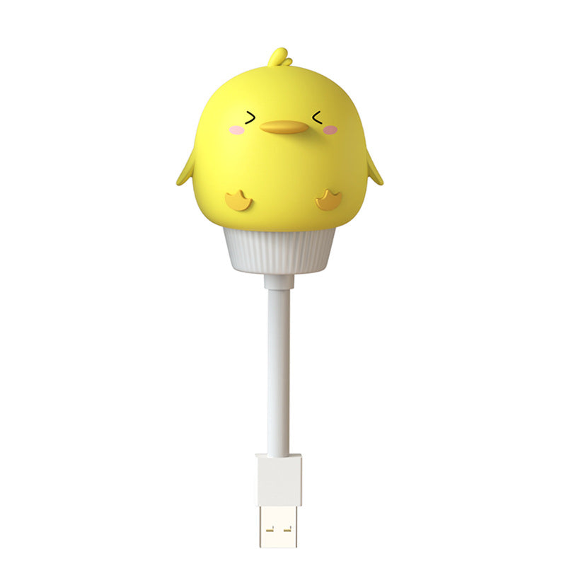 Night Light Lamp for Kids Baby Nursery Children's Lighting USB Little Duck Bear Rabbit cat Children's Room Breastfeeding Creative Cartoon Gifts