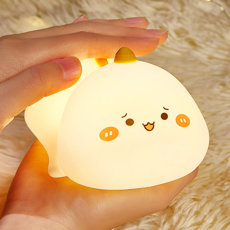 Dinosaur Night Light Cute Animal Squishy Silicone Touch Lamp imer Dimmable Rechargeable LED Nightlight for Kids Baby Girls