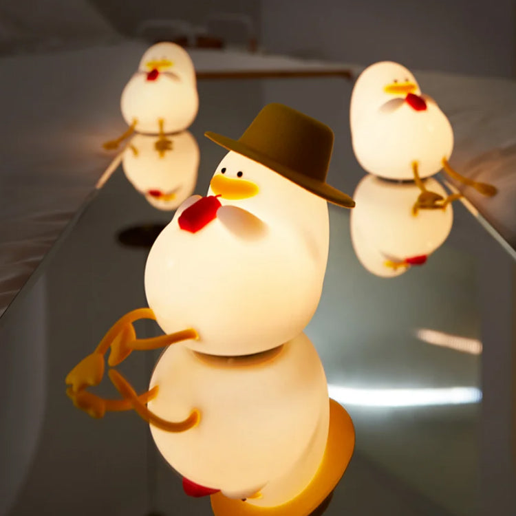 Duck Night Light LED Silicone Duck Lamp Nursery Led Night Light Cute Animal Bedside Table Lamp Bedside Touch Lamp for Teen Toddler